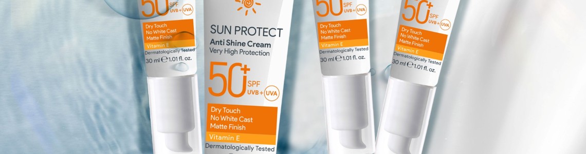 Cremă de Față Matifiantă cu Protecție Solară