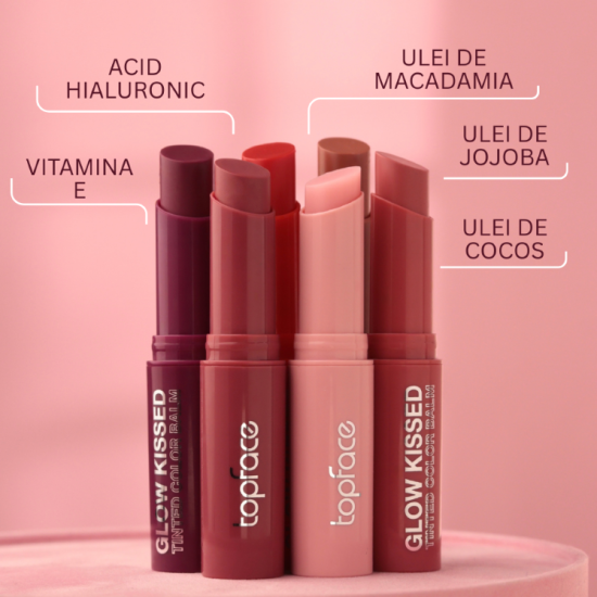 Balsam de buze colorat cu efect luminos