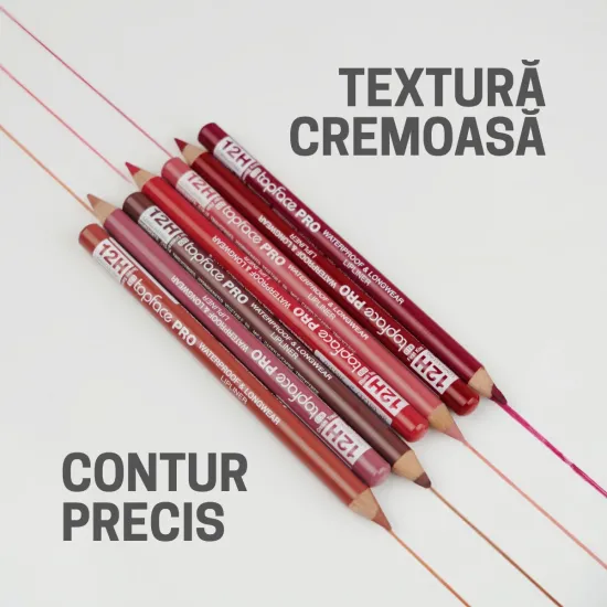 Creion de buze PRO 12H – Rezistent la apa si de lunga durata